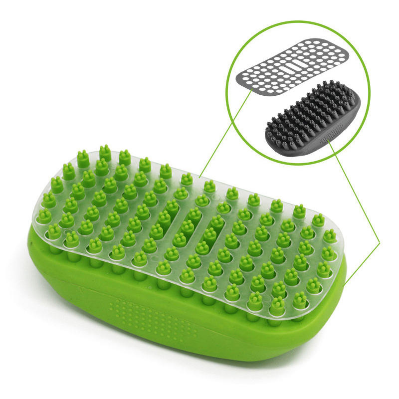 Bath Massage Brush Dog Bath Massage Comb Cleaning and Grooming Tools Hair Removal Brush Bath Brush