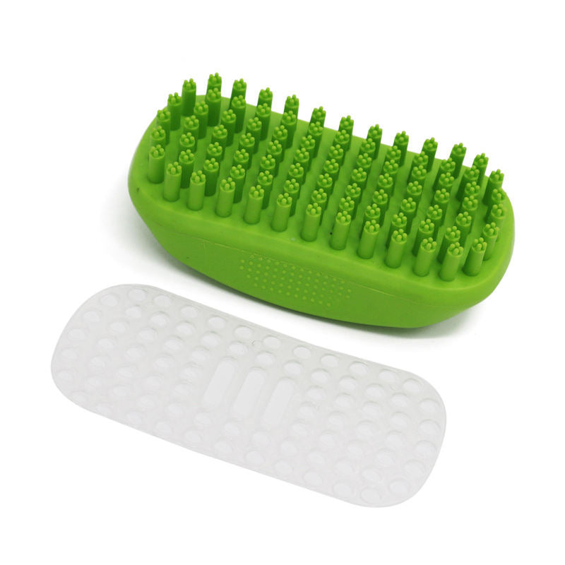 Bath Massage Brush Dog Bath Massage Comb Cleaning and Grooming Tools Hair Removal Brush Bath Brush